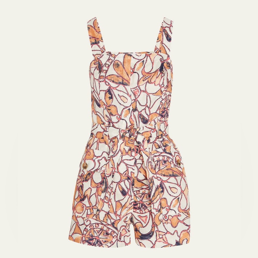 A.L.C. Multicolor Abstract Romper - Picture 3 of 13